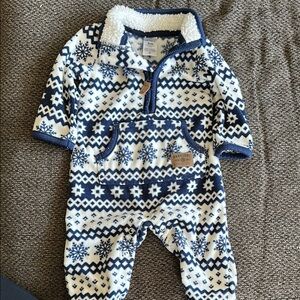 Carters 3m Snowflake Patterned One Piece